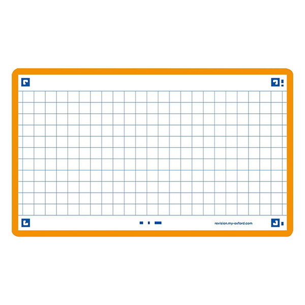Skrivkort A7 orange (rutig) | Oxford | 80st 260211 - 1