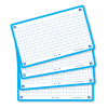 Skrivkort A7 turkos (rutig) | Oxford | 80st 260215 - 4