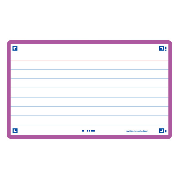 Skrivkort A7 violett | Oxford | 80st 260197 - 1