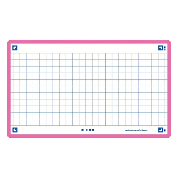 Oxford Skrivkort rutig | fuchsia | A7 | Oxford | 80st 400133859 260206 - 1