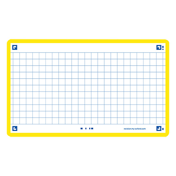 Oxford Skrivkort rutig | gul | A7 | Oxford | 80st 400133871 260207 - 1