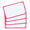 Oxford Skrivkort rutig | röd | A7 | Oxford | 80st 400133858 260213 - 3