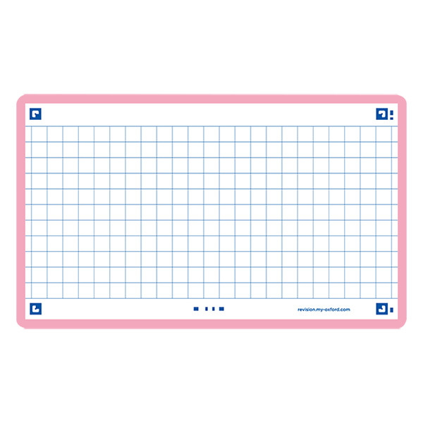 Oxford Skrivkort rutig | rosa | A7 | Oxford | 80st 400133857 260214 - 1