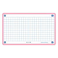 Oxford Skrivkort rutig | rosa | A7 | Oxford | 80st 400133857 260214