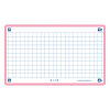 Oxford Skrivkort rutig | rosa | A7 | Oxford | 80st 400133857 260214 - 1
