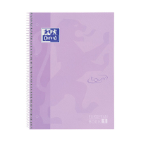 Spiralblock A4+ linjerat | 80 ark | Oxford Touch pastelllila 260291