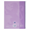 Spiralblock A4+ linjerat | 80 ark | Oxford Touch pastelllila 260291 - 2