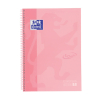 Spiralblock A4+ linjerat | 80 ark | Oxford Touch pastellrosa 260292 - 1