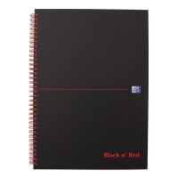 Spiralblock A4 linjerat | 70 ark | Oxford Black n' Red 260010
