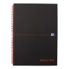 Spiralblock A4 linjerat | 70 ark | Oxford Black n' Red 260010 - 1