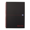 Spiralblock A4 rutat | 70 ark | Oxford Black n' Red 260011 - 1