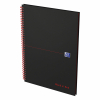 Spiralblock A4 rutat | 70 ark | Oxford Black n' Red 260011 - 2