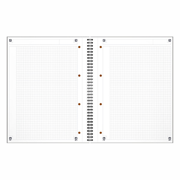 Spiralblock A4 rutat | 80 ark | Oxford International 260001 - 2