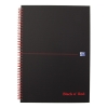 Spiralblock A5 linjerat | 70 ark | Oxford Black n' Red 260012 - 1