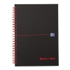 Spiralblock A5 rutat | 70 ark | Oxford Black n' Red 260013 - 1