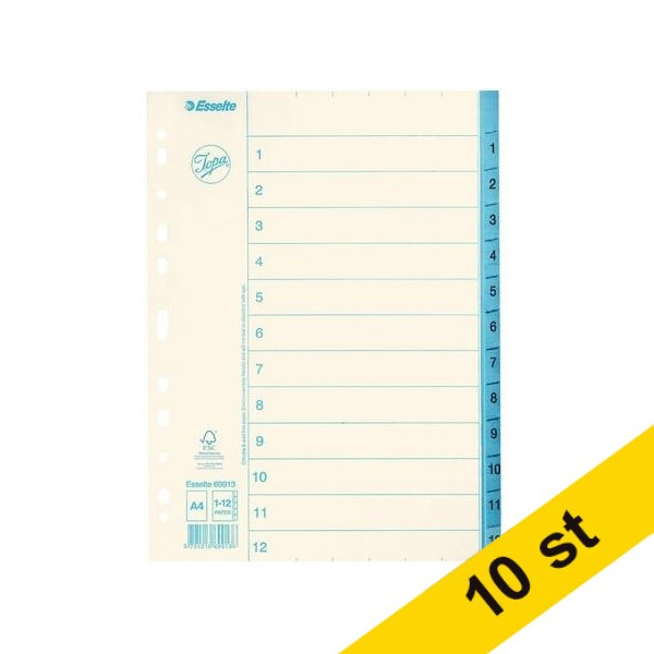 Pärmregister A4 | 1-12 | Esselte Jopa 10st 360502 - 1