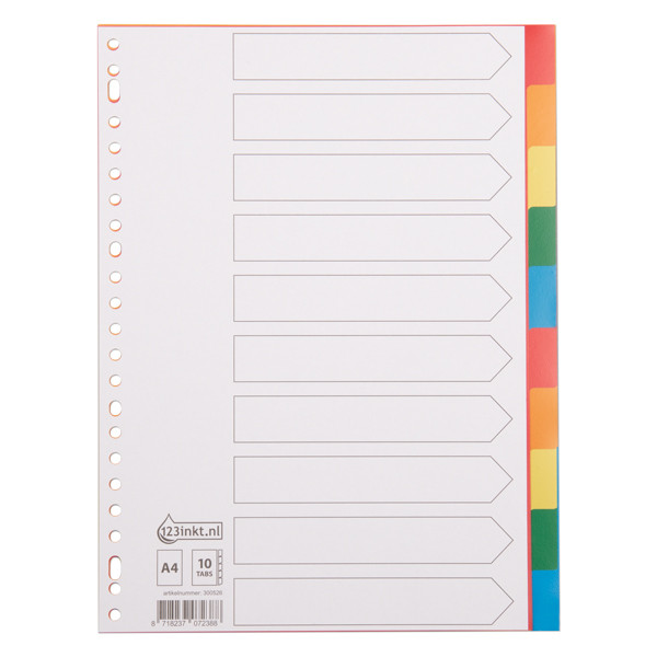 Pärmregister A4 | 10 flikar | 123ink | 23 hål 300526 - 1