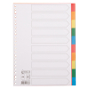 Pärmregister A4 | 10 flikar | 123ink | 23 hål