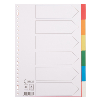 Pärmregister A4 | 6 flikar | 123ink | 23 hål 300525
