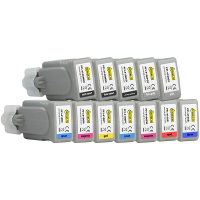 PFI-4100 MBK/PBK/C/M/Y/PC/PM/GY/PGY/R/B/CO bläckpatron 12-pack (varumärket 123ink) 130747