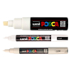 POSCA PC-1MC/5M/8K Märkpenna sorterade storlekar vit  | 3st