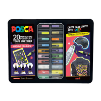 POSCA PC-1MC/PC-3M/PC-5M Märkpenna Groovy sorterade färger rund | 20st 424481