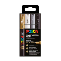 POSCA PC-1MC Märkpenna 0,7-1mm sorterade färger konisk | 4st PC1MC/4AASS09 424066