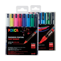 POSCA PC-1MR/PC-5M Märkpenna 0,7mm/1,8-2,5mm sorterade färger rund | 16st 424478
