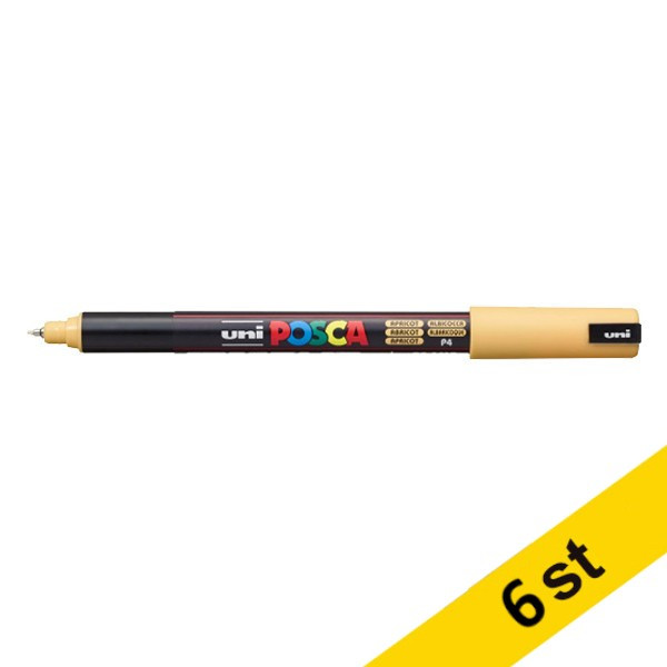 POSCA PC-1MR Märkpenna 0,7mm aprikos rund | 6st 424262 - 1