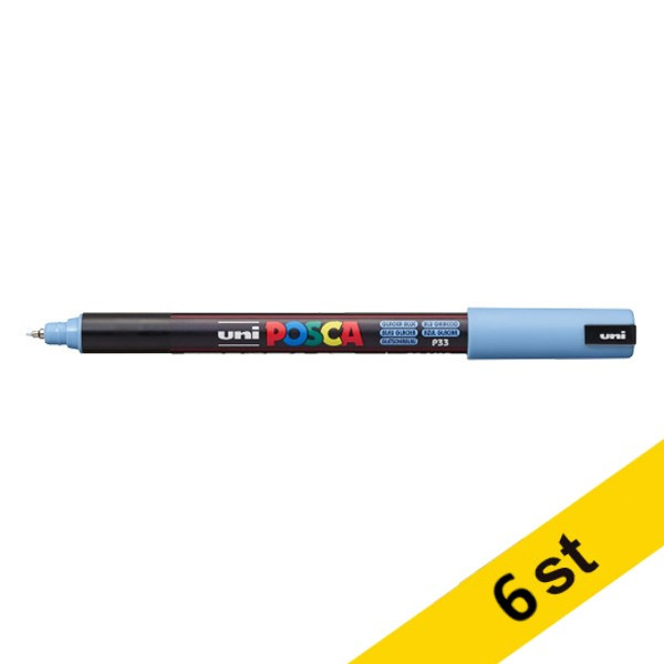 POSCA PC-1MR Märkpenna 0,7mm glaciärblå rund | 6st 424268 - 1