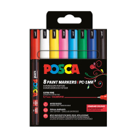POSCA PC-1MR Märkpenna 0,7mm sorterade färger rund | 8st 424034
