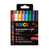 POSCA PC-1MR Märkpenna 0,7mm sorterade färger rund | 8st 424034 - 1