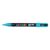 POSCA PC-3ML Märkpenna 0,9-1,3mm glitter ljusblå rund