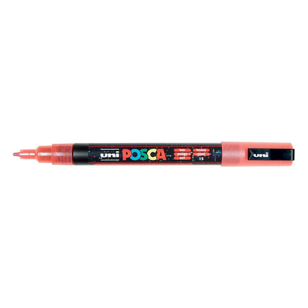 POSCA PC-3ML Märkpenna 0,9-1,3mm glitterröd rund PC3MLR 424117 - 1