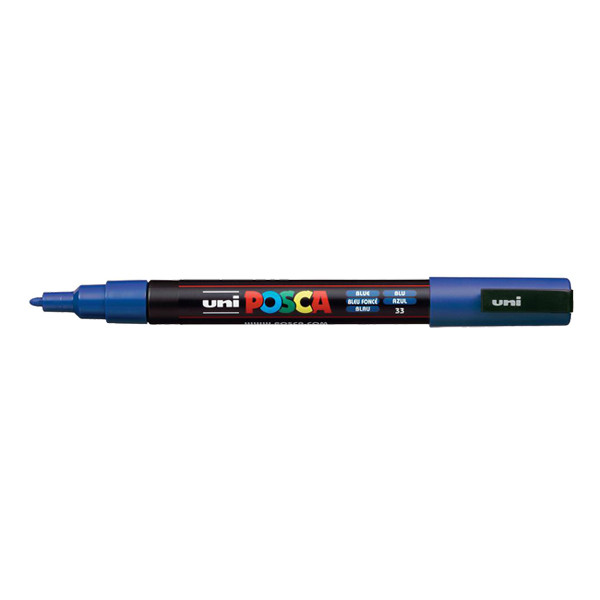 POSCA PC-3M Märkpenna 0,9-1,3mm mörkblå rund PC3MBF 424075 - 1