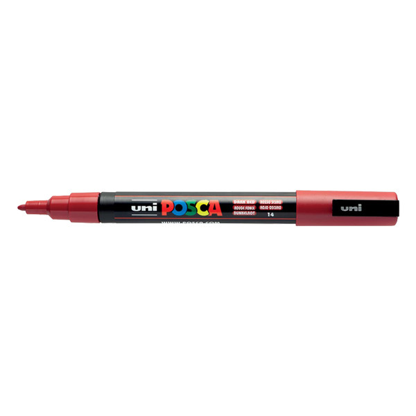 POSCA PC-3M Märkpenna 0,9-1,3mm mörkröd rund PC3MRF 424098 - 1