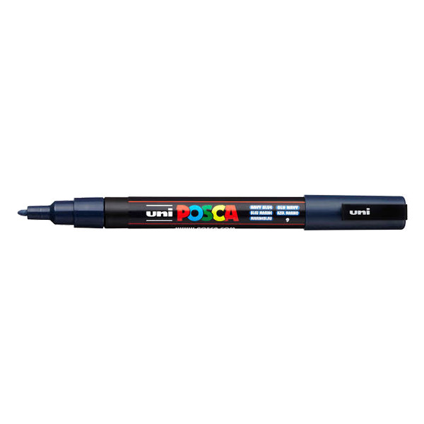 POSCA PC-3M Märkpenna 0,9-1,3mm marinblå rund PC3MBMAR 424077 - 1