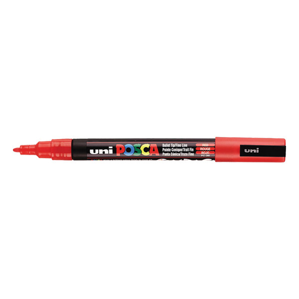 POSCA PC-3M Märkpenna 0,9-1,3mm röd rund PC3MR 424094 - 1