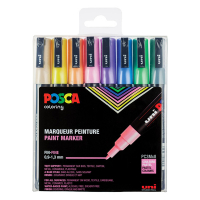 POSCA PC-3M Märkpenna 0,9-1,3mm sorterade färger pastell rund | 8st PC3M/8AASS16 424110