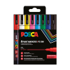 POSCA PC-3M Märkpenna 0,9-1,3mm sorterade färger rund | 8st