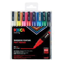 POSCA PC-3M Märkpenna 0,9-1,3mm sorterade färger rund | 8st PC3M/8 424109