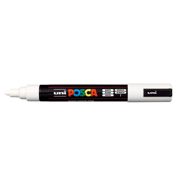 POSCA PC-3M Märkpenna 0,9-1,3mm vit rund PC3MBL 424076 - 1