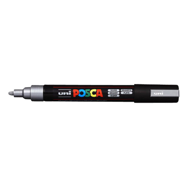 POSCA PC-5M Märkpenna 1,8-2,5mm silver rund PC5MAR 424125 - 1