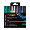 POSCA PC-5M Märkpenna 1,8-2,5mm sorterade färger kalla rund | 8st