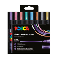 POSCA PC-5M Märkpenna 1,8-2,5mm sorterade färger metallic rund | 8st PC5M/8METAL09 424172