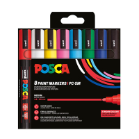 POSCA PC-5M Märkpenna 1,8-2,5mm sorterade färger rund | 8st PC5M/8 424168