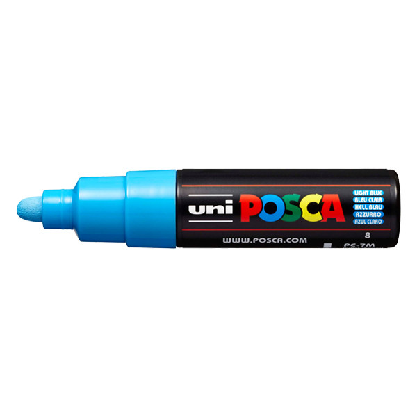 POSCA PC-7M Märkpenna 4,5-5,5mm ljusblå rund PC7MBC 424175 - 1