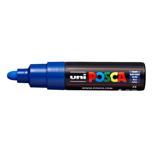 POSCA PC-7M Märkpenna 4,5-5,5mm mörkblå rund PC7MBF 424176 - 1