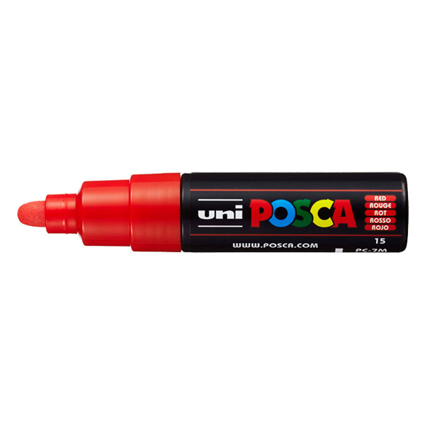 POSCA PC-7M Märkpenna 4,5-5,5mm röd rund PC7MR 424184 - 1