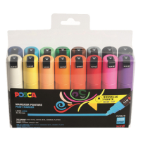 POSCA PC-7M Märkpenna 4,5-5,5mm sorterade färger rund | 16st PC7M/16AASS31 424192